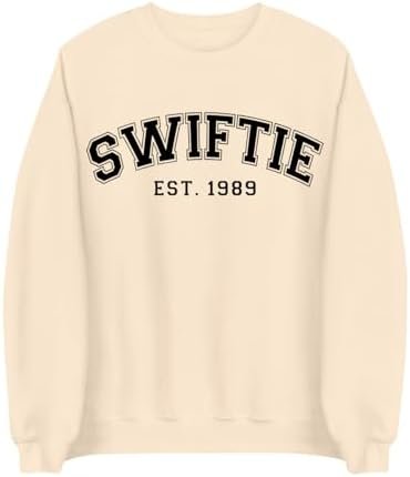 1989 𝘛𝘢𝘺𝘭𝘰𝘳’S Version Sweatshirt For Women 1989 Sweatshirt Crewneck Long Sleeve Concert Outfit Casual Loose Fit Tops