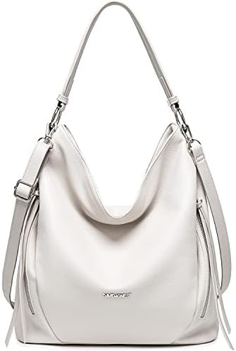 DAVIDJONES Women’s Soft Faux Leather Hobo Bags Tote Handbags Medium Crossbody Purses Shoulder Bag Top-Handle Satchel