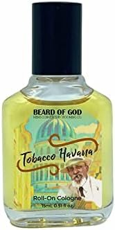 Tobacco Havana – 1/2 oz. Roll-On Fragrance Cologne, Pure Uncut Body Oil, Made in USA