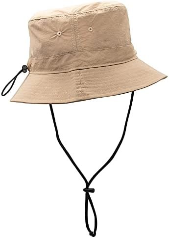 YAMEIZE Fashion Bucket Hat Packable – Fishing Hat Adjustable Summer Bucket Hats with String for Women Men UV Protection