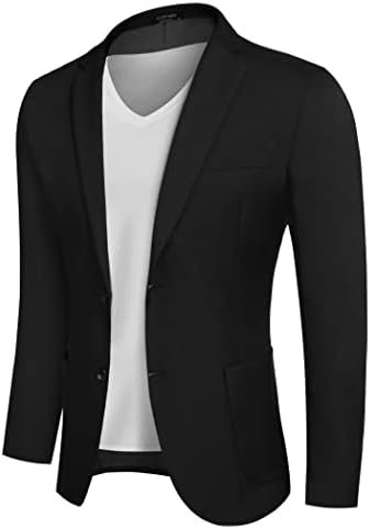 COOFANDY Mens Casual Blazer Sport Coat Lightweight Two Button Business Jackets