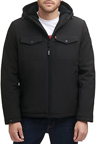 Levi’s Men’s Soft Shell Hooded Storm Trucker Jacket