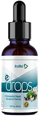 Anumed e-Drops Premium Fast Fat Burner | Metabolism & Energy Booster | Control Hunger | Super Fast Transformation | Healthy Weight Loss Drops | All Natural Vegan & Keto-Friendly for Women & Men (2oz)