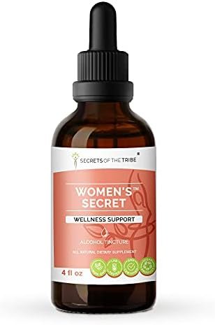 Secrets of the Tribe – Women’s Secret, Wellness Support, Herbal Supplement Blend Drops Alcohol Liquid Extract (4 Fl Oz)