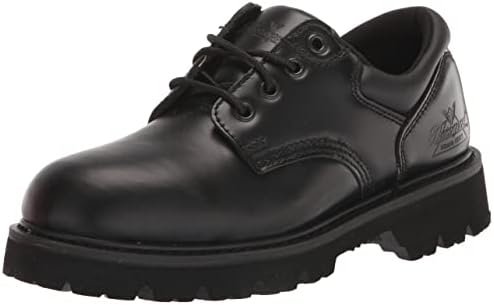 Thorogood Uniform Classics Steel Toe Oxford Work Shoes for Men and Women Featuring Polishable High-Shine Leather, Goodyear Storm Welt, and Non-Slip EVA Lug Outsole