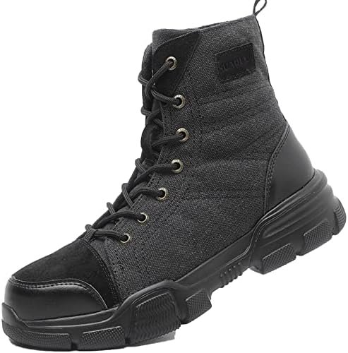 SUADEX Steel Toe Boots for Men Military Work Safety Boots Indestructible Steel Toe Boot for Women Composite Toe Non-Slip