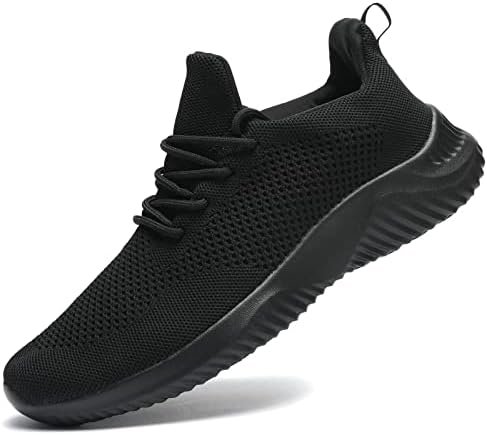 Wrezatro Men’s Slip on Walking Shoes Ultra Light Breathable Non Slip Running Shoes Casual Fashion Sneakers Mesh Workout Sports