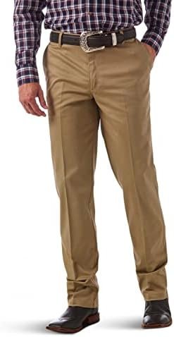 Wrangler Men’s Flat Front Relaxed Fit Casual Pant