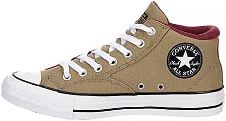 Converse Unisex Chuck Taylor All Star Malden Street Mid High Canvas Sneaker – Lace up Closure Style – Roasted/Cherry Vison/Black