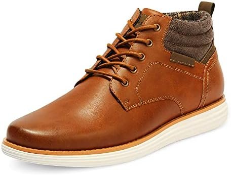 Bruno Marc Men’s Mid Top Chukka Sneaker Lace Up Dress Boot