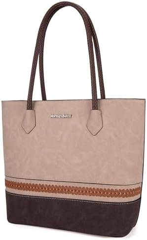 Montana West Large Tote Bags for Women Woven Purses and Handbags with Zipper