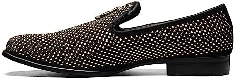 STACY ADAMS Men’s Swagger Studded Ornament Slip-on Driving Style Loafer