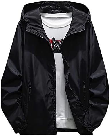 Ymosrh Mens Coats And Jackets Big Tall Casual Color Plus Size Hoodie Zipper Outdoor Sport Coat Fashion Coats For Men