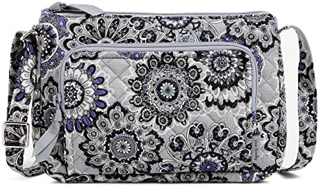 Vera Bradley Women’s Cotton Little Hipster Crossbody Purse with RFID Protection