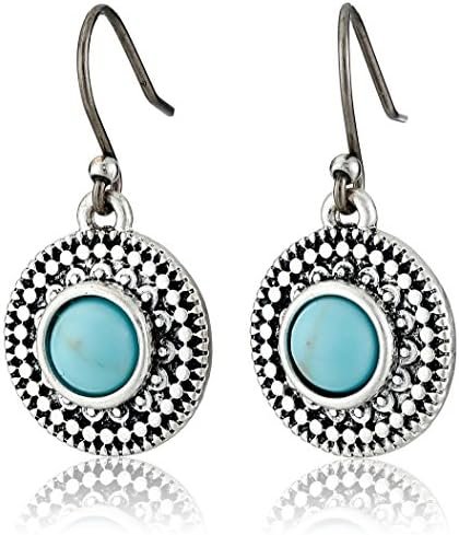 Lucky Brand Turquoise-Hued Drop Earrings