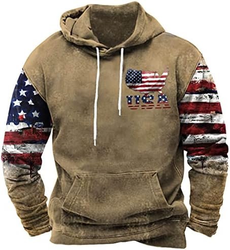 jxsoyen Hoodies for Men Western Aztec Ethnic Lightweight Hooded Casual Long Sleeve Ethnic Print Graphic Pullover Sweatshirts