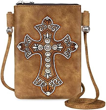 Montana West Crossbody Cell Phone Purse for Women Western Shoulder Bag with Strap