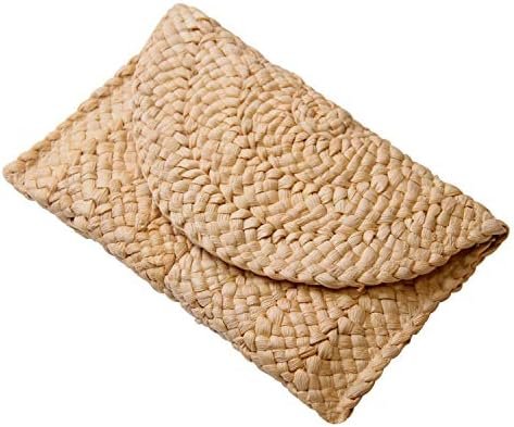 Freie Liebe Straw Clutch Purses for Women Summer Beach Bags Envelope Woven Clutch Handbags