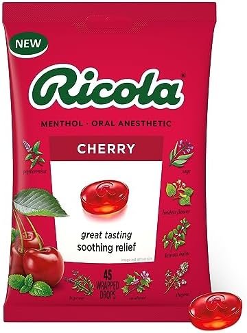 Ricola Cherry Throat Drops, 45 Count