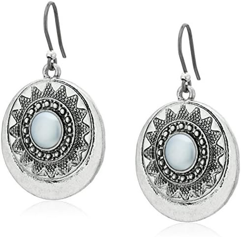 Lucky Brand Pearl Circle Drop Earrings