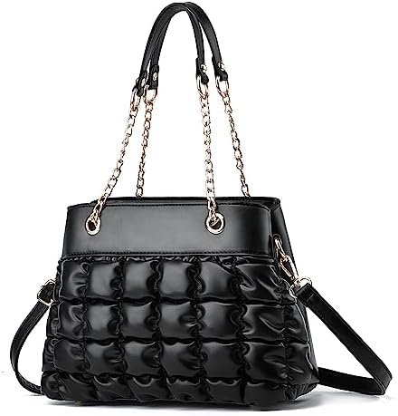 Xiaoyu Shoulder Handbags for Women Fashion Purses with Chain Strap Ladies Satchel Crossbody bags