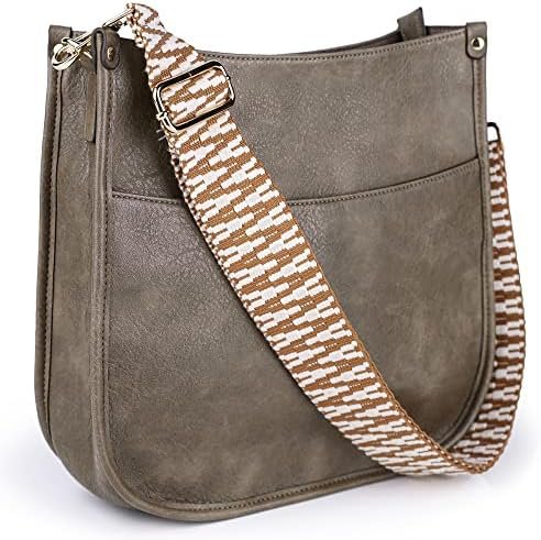 Viva Terry Vegan Leather Crossbody Fashion Shoulder Bag Purse with Adjustable Strap