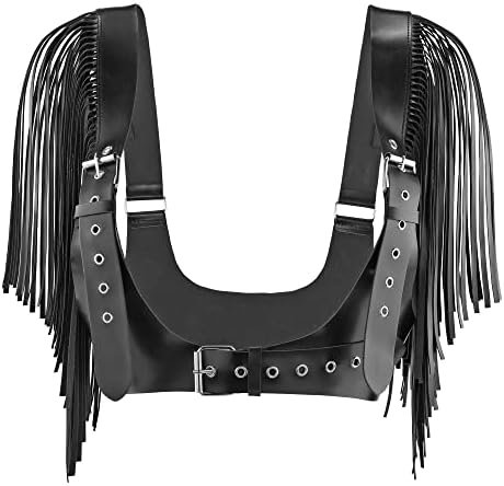 Primila Corset Dress Belt Women Gothic Corsets Punk Waist Belt Vest Exotic Fringe Steampunk Underbust PU Leather Costume