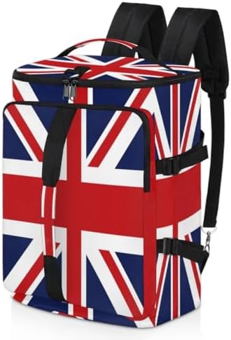 United Kingdom Flag Backpack with Laptop Compartment Waterproof travel back pack Shoulder Bag With Shoes Compartment For Men Women Travel Sports Hiking