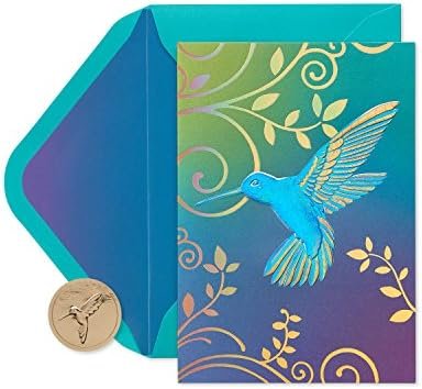 Papyrus Blank Cards with Envelopes, Hummingbird (12-Count)