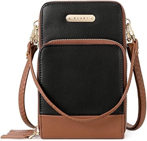 CLUCI Small Crossbody Bag for Women Leather Cellphone Shoulder Purses Fashion Travel Designer Wallet