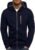 Kroivil Men Hoodies Casual Hoodies for Men with Zip Pockets Full Zip Long Sleeve Sweatshirt Sports Hooded Jacket