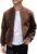 COOFANDY Men’s Casual Varsity Jacket Vintage Lightweight Suede Bomber Jackets