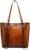 Montana West Genuine Leather Purses for Women Tote Bags Shoulder Hobo Handbag with Tooling Handle & Tassels