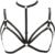 Adjustable Plus Size Punk Gothic Clothing Carnival Party Body Harness Bra Women Caged Bralette (Black)