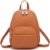 Barsine Little Backpack Bag Small Size Purse Vegan Leather Mini Daypack with Multiple Zipper Pockets