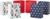 Hallmark 9″ Medium Holiday Gift Bag Bundle (6 Bags, 3 Designs: Red Polka Dot, Colorful Christmas Trees, Navy Snowflake) for Christmas, Birthdays, Kids