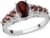 SHOP LC Red Garnet Ring for Women 925 Sterling Silver Statement Jewelry Gifts Birthday Gifts