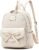 BAG WIZARD Girls Leather Mini Backpack Purse Cute Bowknot Fashion Small Backpack Purses for Teen Women