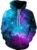 SANKILL Unisex 3D Novelty Hoodies Graphic Print Galaxy Hoodies Pullover Sweatshirt Pockets