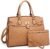 Dasein Women Handbags and Purses Ladies Shoulder Bag Top Handle Satchel Tote Work Bag with Matching Clutch